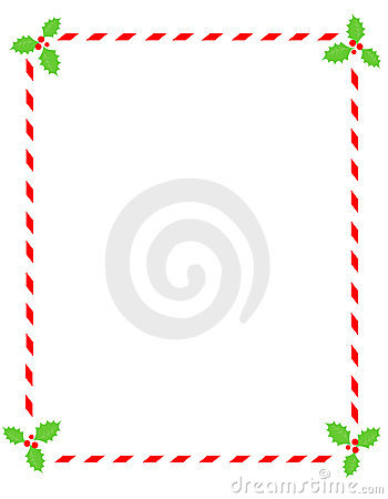 Candy Canes: Full page border