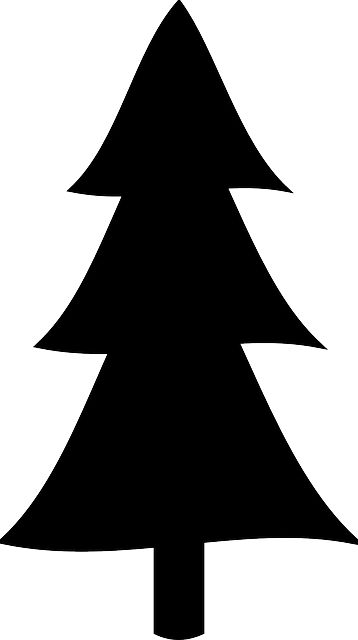 Pine Trees Silhouette Clipart - Pine Tree Silhouette Clip Art