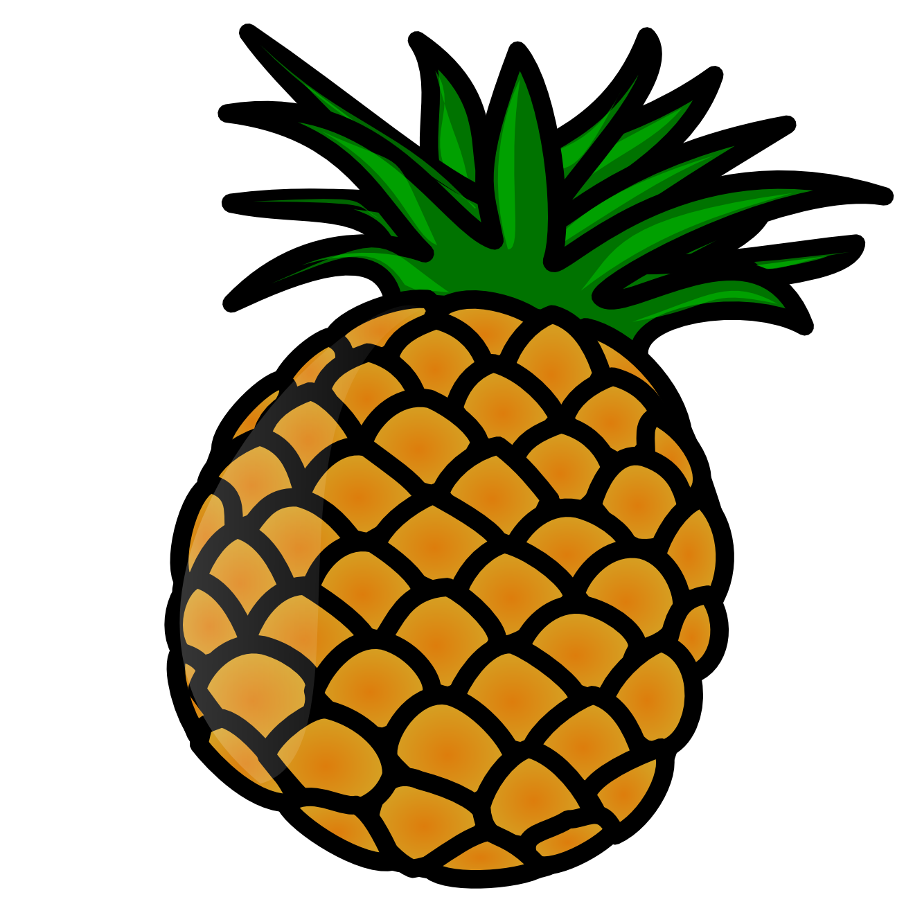 pineapple clipart by .