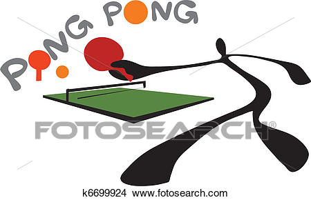 Clipart - shadow man ping pong table tenni. Fotosearch - Search Clip Art,  Illustration