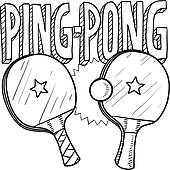 Ping pong ball · Ping pong sports sketch