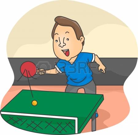 ping pong: Illustration of Ma - Ping Pong Clipart