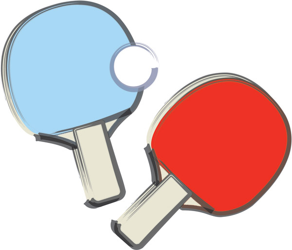 Ping Pong Paddle Clip Art Car - Ping Pong Clipart