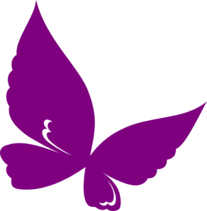 pink and purple butterfly cli - Purple Butterfly Clipart