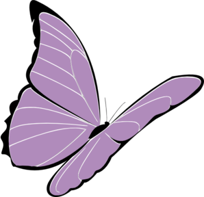 pink and purple butterfly cli - Purple Butterfly Clipart