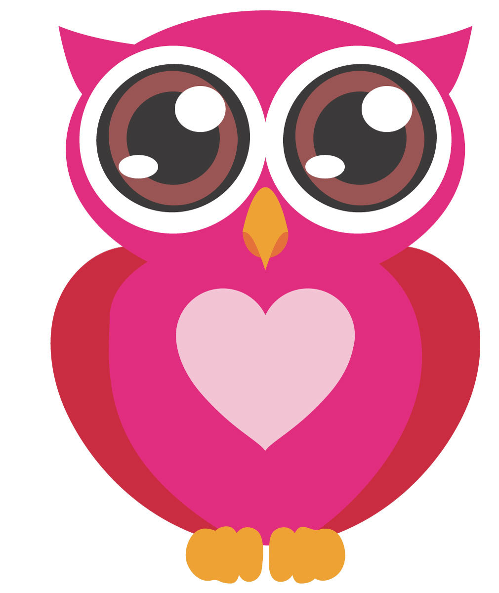 pink baby owl clipart - Baby Owl Clipart