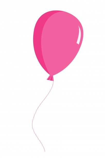 pink balloon clipart