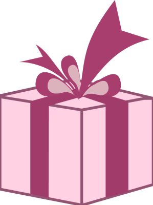 pink birthday present clip ar - Gift Box Clipart