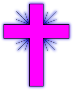 Pink Baptism Cross Clipart Pa