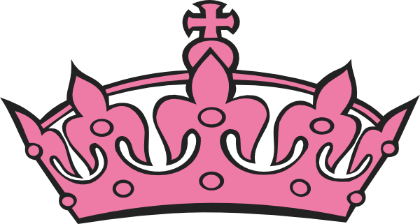 pink crown clipart