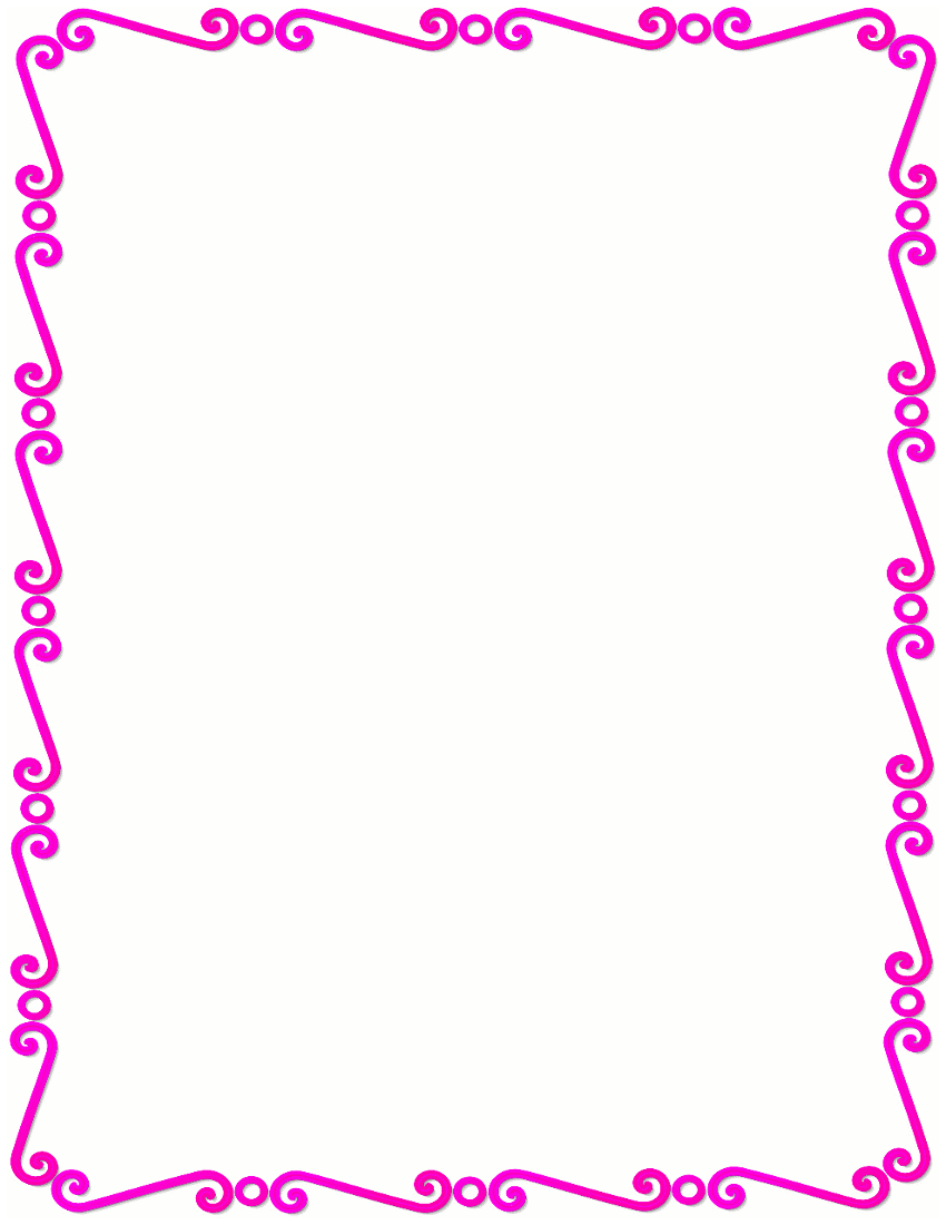 pink flower border clip art - Pink Border Clip Art