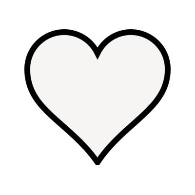 pink heart outline clipart - Heart Outline Clip Art