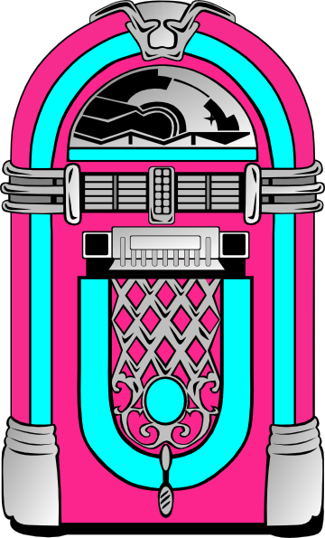 Pink And Blue Jukebox 2 clip art - vector clip art online, royalty .