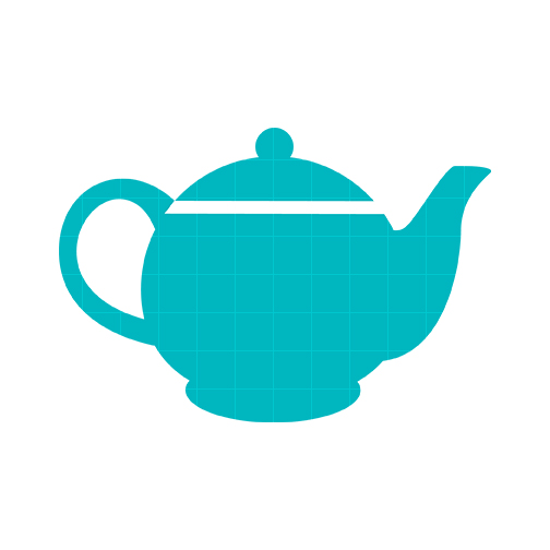 Pink and green teapot clipart - Tea Pot Clipart