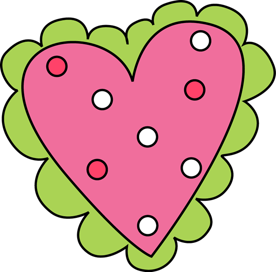 Pink and Green Valentineu0026#39;s Day Heart