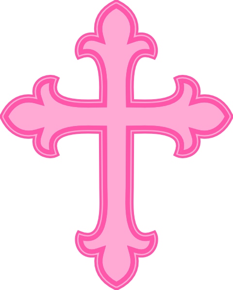 Pink Polka Dot Rose Cross Cut