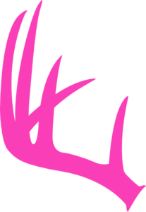 Pink Antler Clip Art At Clker - Deer Antler Clip Art