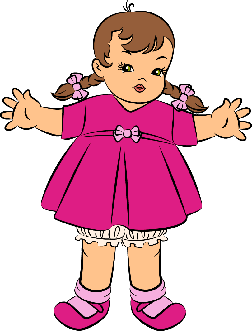 Pink Baby Doll Clipart - Baby Doll Clipart