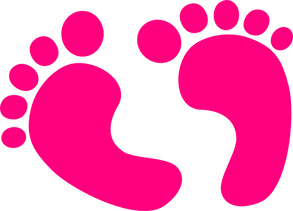 Pink Baby Feet Clip Art At Clker Com Vector Clip Art Online Royalty