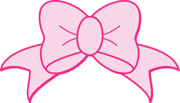 Pink Bow Clip Art At Clker Co - Pink Bow Clipart