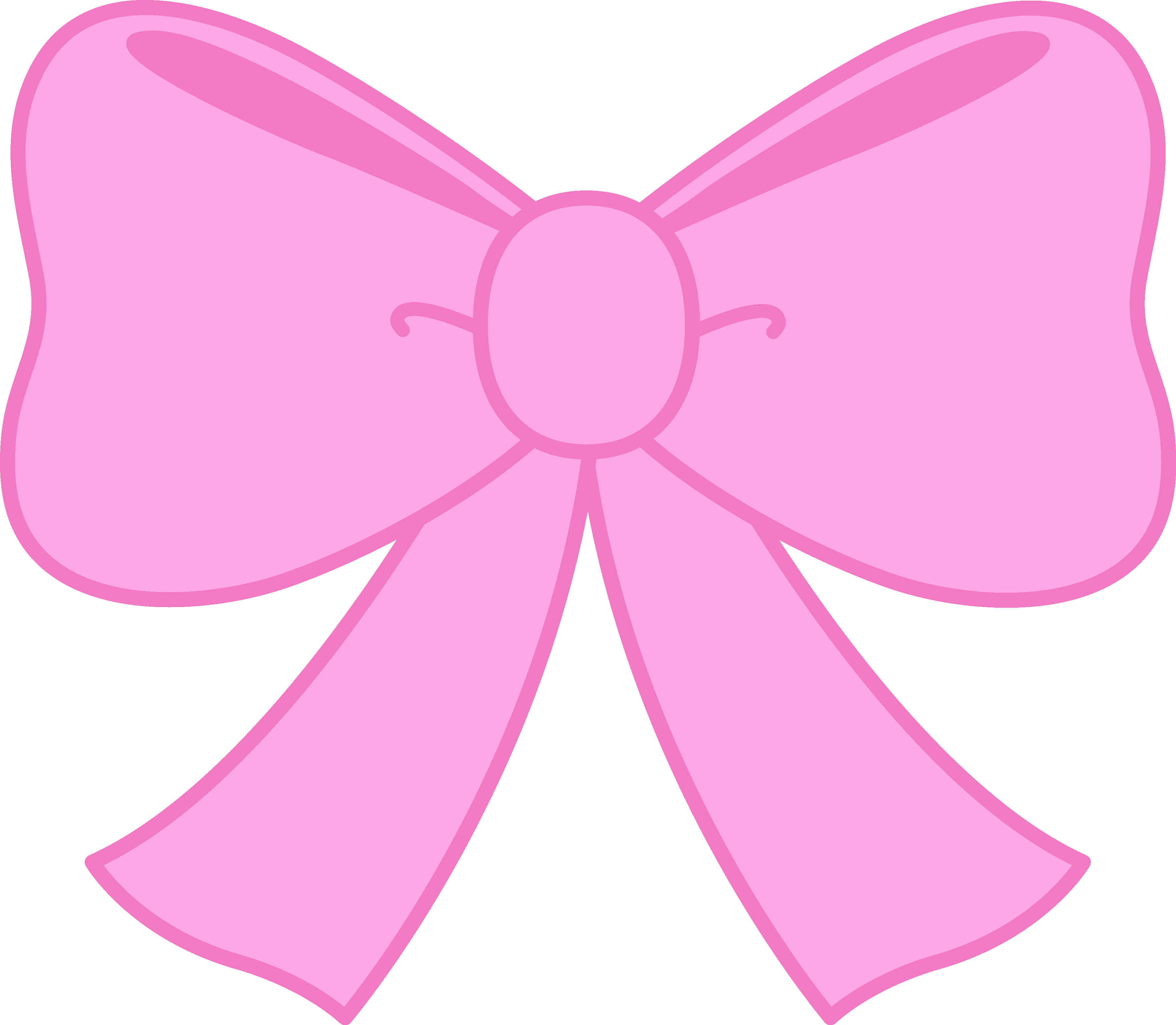 Hair bow clip art 2 pink .