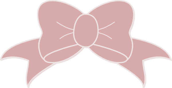 Pink Bow Clipart Transparent  - Pink Bow Clipart