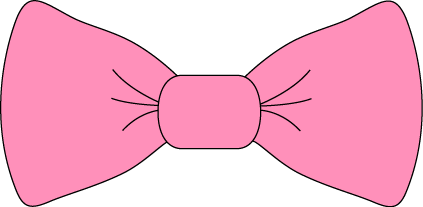 Pink Bow Clip Art At Clker Co