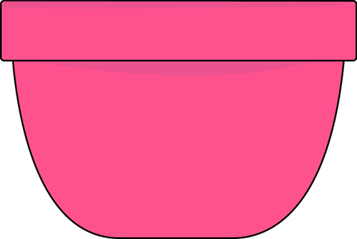 Pink Bowl Clip Art - Pink Bow - Mixing Bowl Clipart