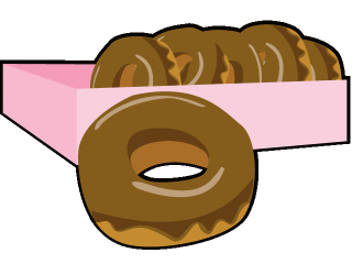 Pink Box Which Contains Anoth - Donuts Clip Art