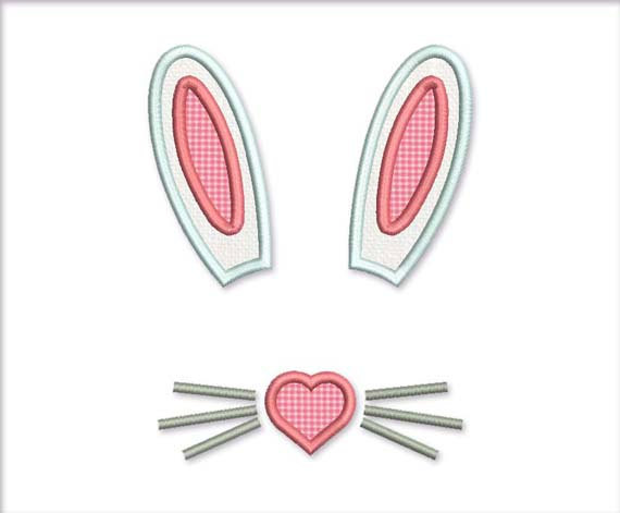 Pink Bunny Ears Clip Art - Bunny Ears Clipart