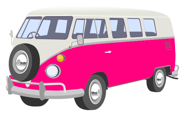 Pink Camper Van Clip Art At C - Clipart Van