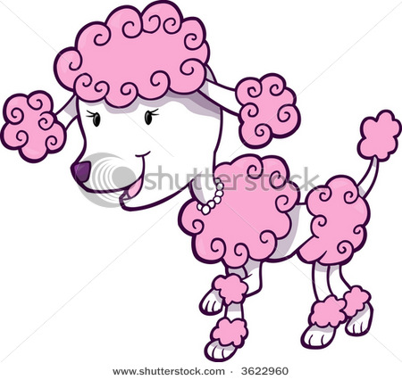 Pink Colored Poodle With A ..
