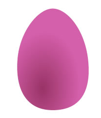 Pink easter egg graphic,