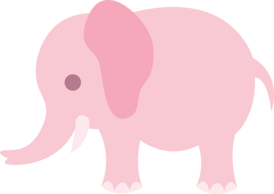 Pink Elephant Clipart #1