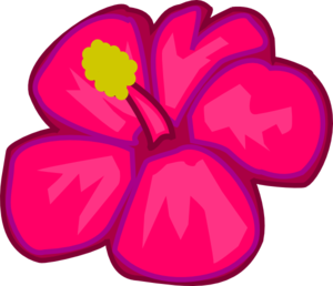Pink hawaiian flower clip art high quality clip art