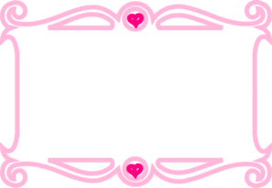 Pink Heart Border Clip Art At - Pink Border Clip Art
