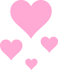 Pink Hearts Clip Art at . - Pink Heart Clipart