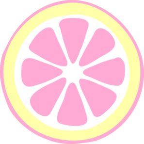 Pink Lemon Slice clip art - v - Free Downloadable Clipart Images