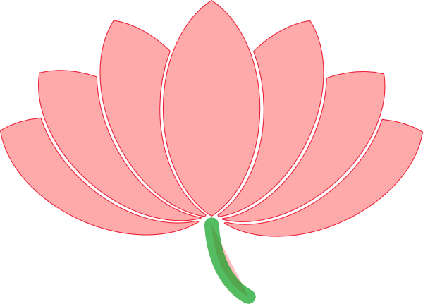 Pink Lotus Clip Art At Clker Com Vector Clip Art Online Royalty