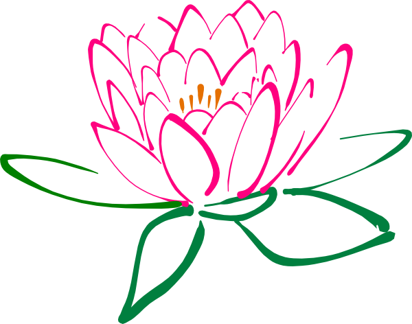 pink lotus flower clipart - Lotus Flower Clip Art