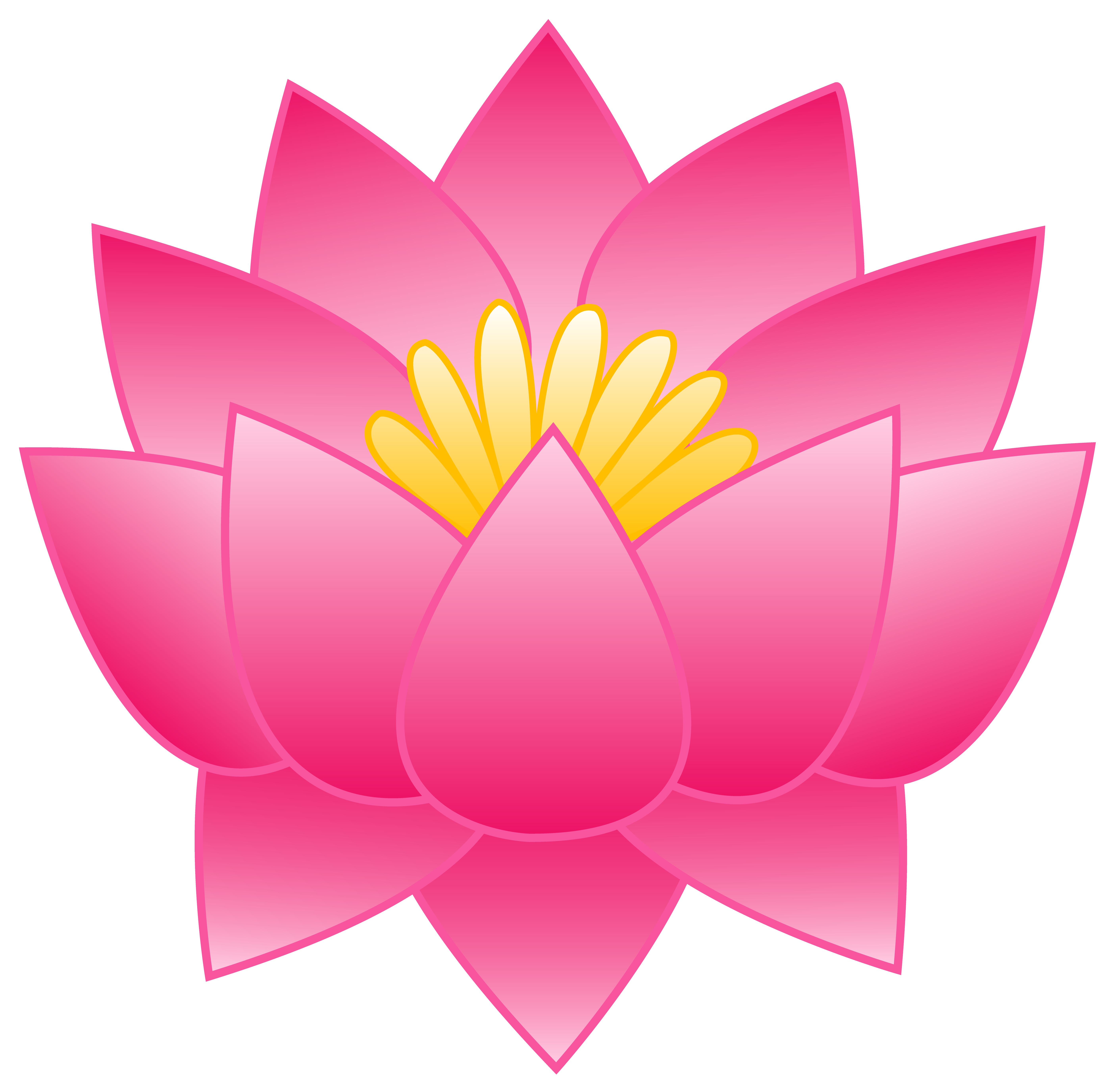 Pink Lotus Flower - Free Clip - Lotus Flower Clip Art