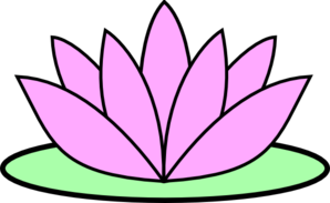 pink lotus flower clipart