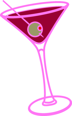 Pink Martini Glass To The Pic - Cocktail Glass Clipart