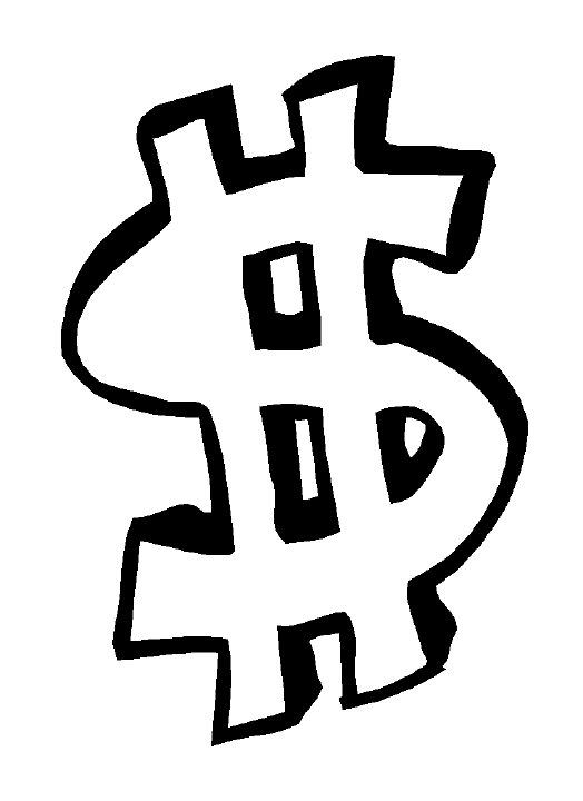 Pink Money Sign Clip Art Free - Money Symbol Clipart