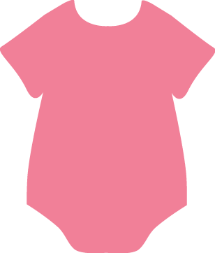 Pink Onesie - Baby Onesie Clipart