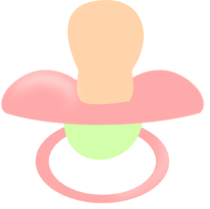 Pink Pacifier Clip Art