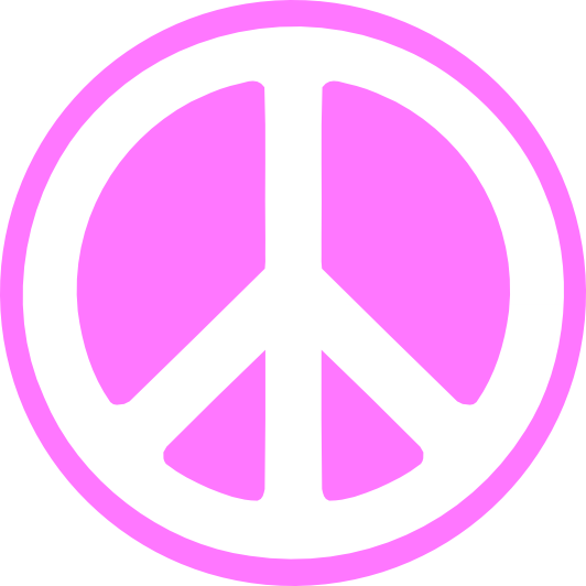 Pink peace sign clipart free  - Peace Sign Clipart