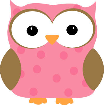 Pink Polka Dot Owl. Pink Polk - Pink Owl Clip Art