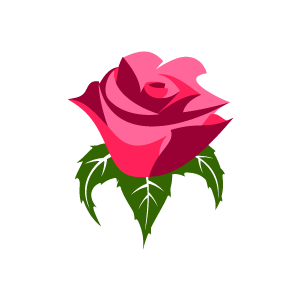pink rose clipart - Pink Rose Clipart
