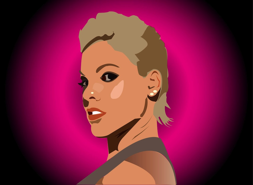 Pink Singer Clipart-Clipartlo